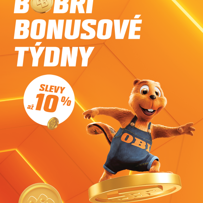 Bobří bonusové týdny v OBI jsou zpět – a letos v novém kabátě!