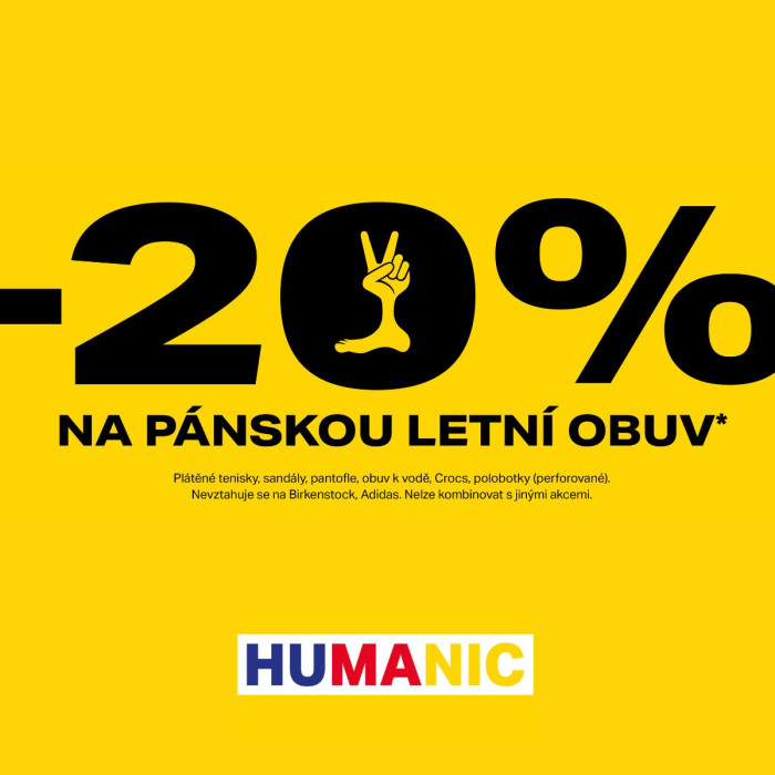 -20 % na pánskou obuv v Humanic!