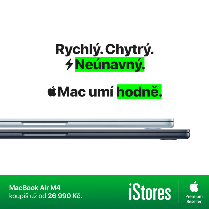 Pořiď si nový MacBook Air s M4 se studentskou  slevou v iStores