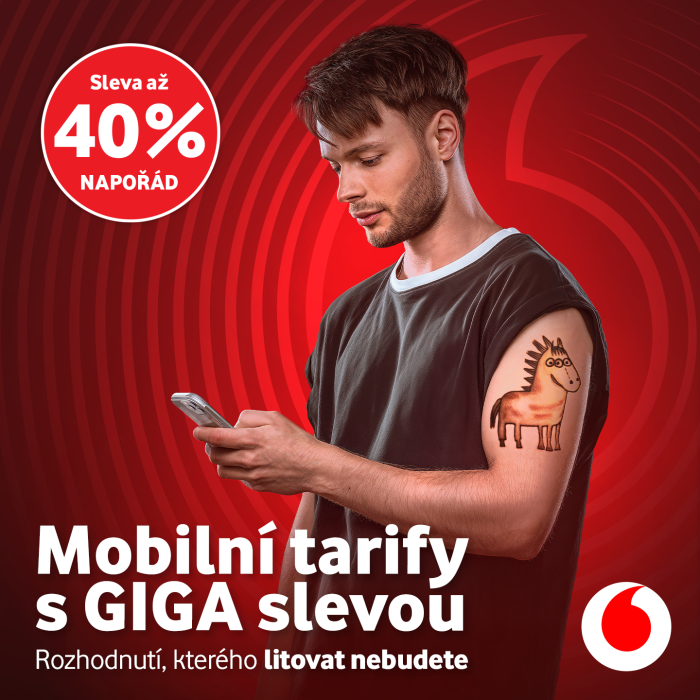 Mobilní tarify s GIGA slevou od Vodafone