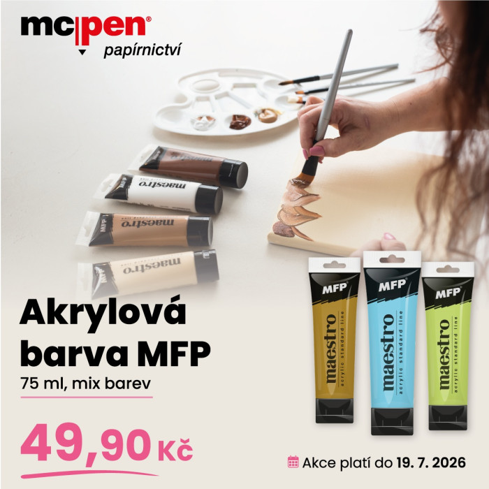 Univerzální akrylové barvy za 49,90 Kč